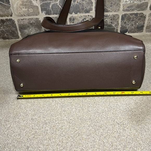 Wilson’s Leather onyx/brown PURSE 14” wide x 10” Tall. - Picture 13 of 16